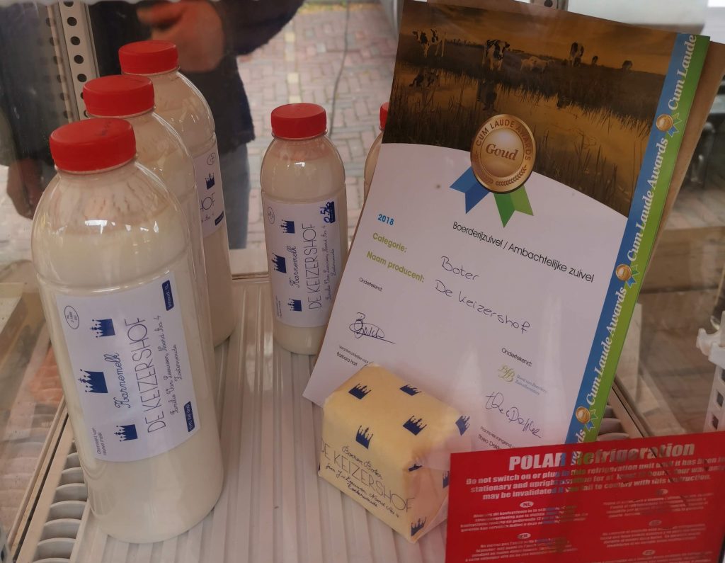 Prijswinnende boter en karnemelk van de Keizershof